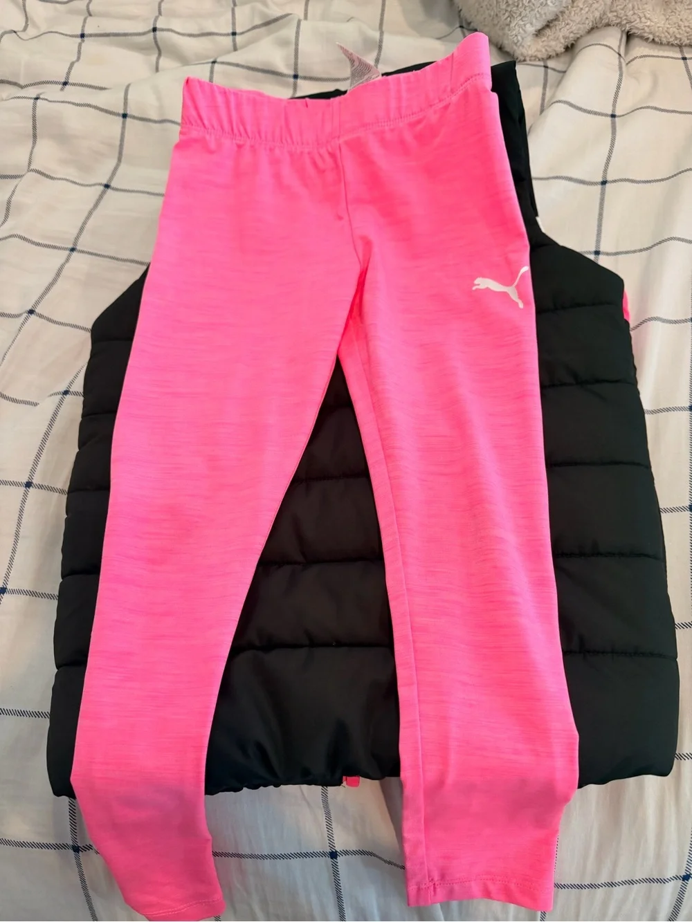 Puma Kids 3-Piece Set in Pink, Black, White - Picture 3 of 4